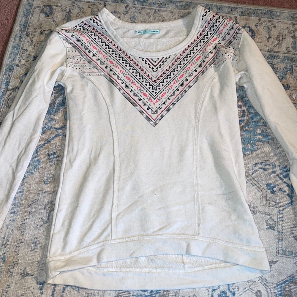 Maurice’s Patterned Sweatshirt